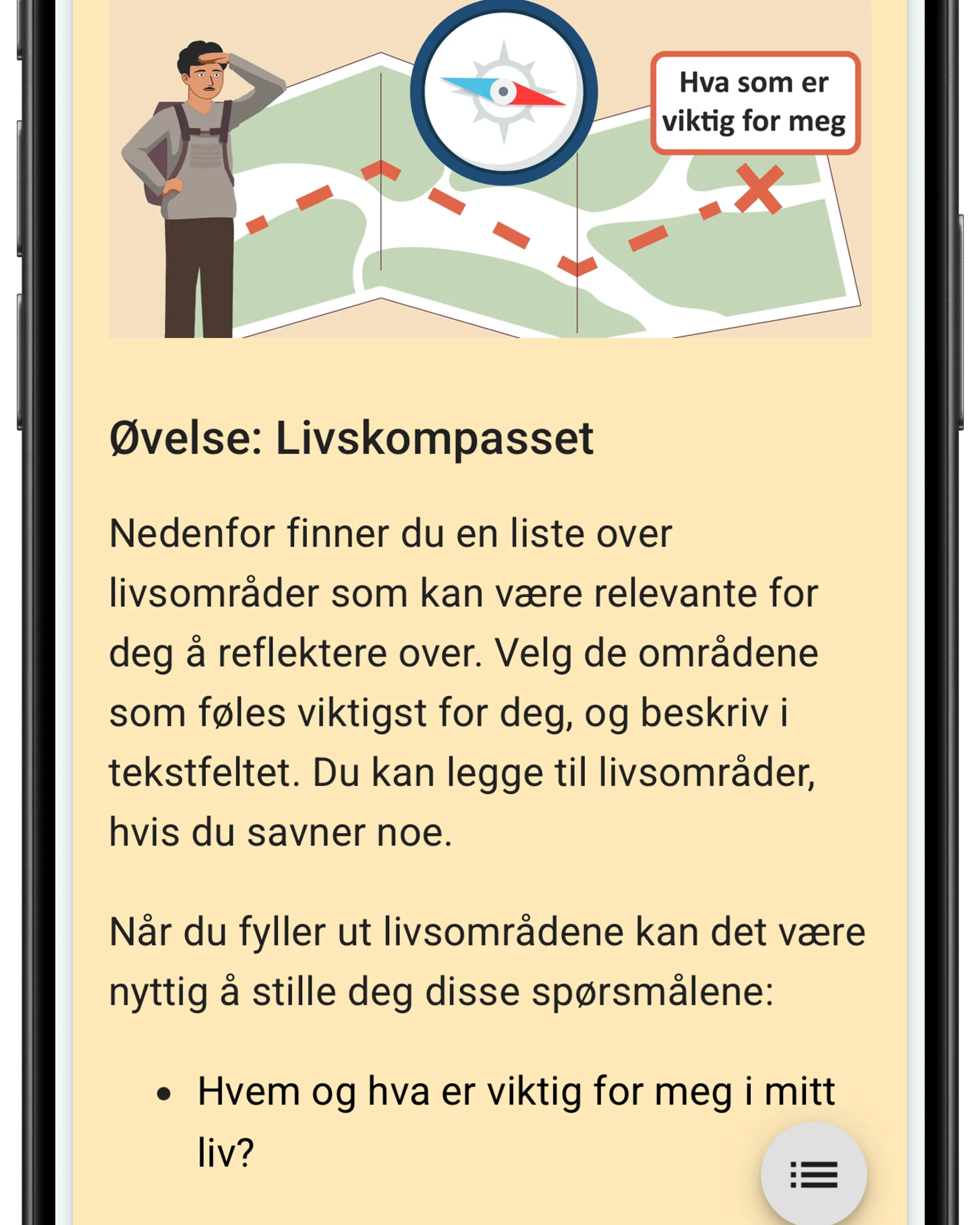Bilde av skjermen til appen for eBehandling